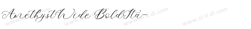 AmethystWide BoldIta字体转换